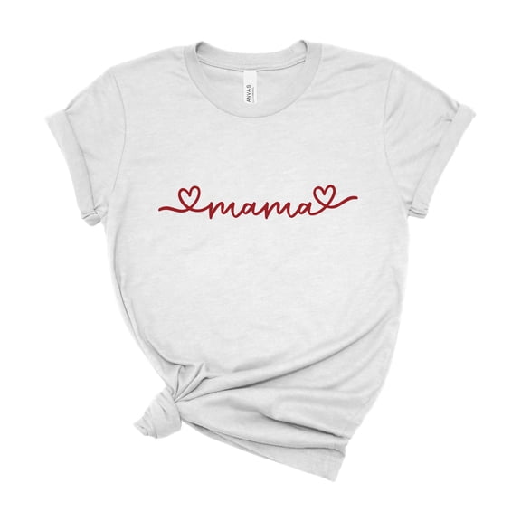 Bella Canvas Mama Printed Tee for Moms Women Casual Birthday Gift Shirt