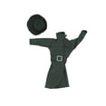 thumbnail image 2 of Figuras de acción femeninas a escala 1/6, ropa con sombrero, elegante accesorio para fotografía de escena, decoración de muñecas, ropa para cuerpo de Verde, 2 of 8
