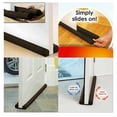 thumbnail image 2 of under Door Draft Stopper Draught Excluder Insulate Stopper Strip , Cloth Brown, 97x14x4cm, 2 of 8