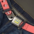 thumbnail image 2 of Nickelodeon Belt, Seatbelt Buckle Belt, Patrick Starfish Expressions Pink, 32 to 52 Inches, 2 of 9
