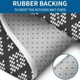 thumbnail image 4 of Black Geometric Diamond Dot Pattern Bathroom Rugs Sets 3 Piece,Toilet Cover Set,Absorbent Non Slip Bathroom Mats Sets with U-Shaped Contour Rug Toilet Rug Set, 4 of 5