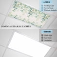 thumbnail image 4 of 2 Pack Sage Green Eucalyptus Leaf Fluorescent Light Covers for Ceiling Lights Spring Summer Botanical Retro Magnetic Ceiling Light Covers Overhead Light Filters for Office Classroom Home, 4 of 9