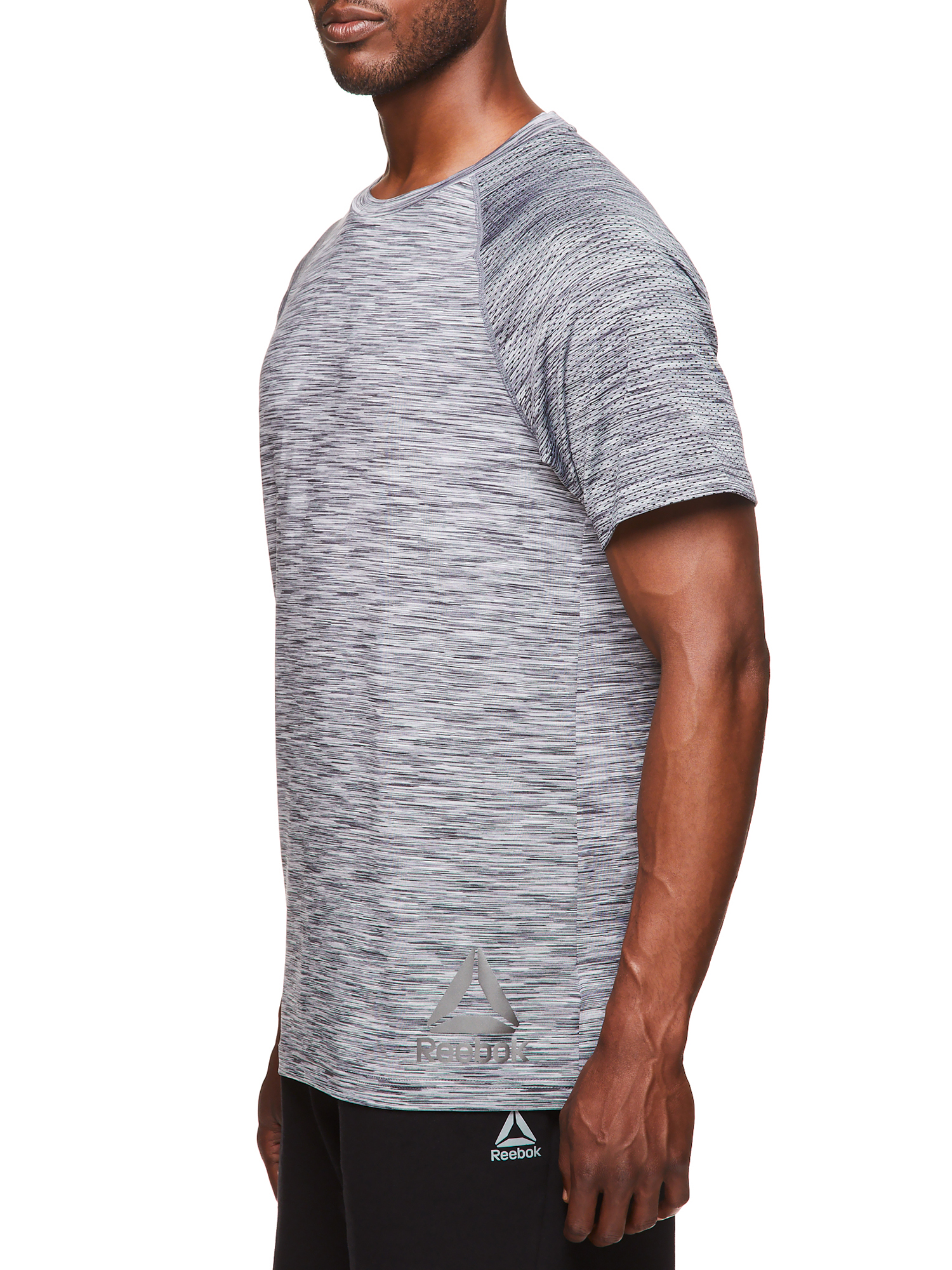 Reebok Men's and Big Men's Active Short Sleeve Tee with Mesh Sleeves, up to Size 3XL - image 4 of 4