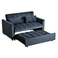 thumbnail image 4 of Gewnee 52.75" Convertible Sleeper Sofa Bed Adjustable Backrest with Pillows for Living Room Apartment.Black, 4 of 16