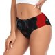 thumbnail image 2 of Fotbe Black Dog Red Background Calzones Estampados para Mujer – Ropa Interior de Algodón, Cómoda, Suave y Elástica-X-Large, 2 of 6