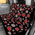 thumbnail image 2 of FUIALDOLG Ladybug Daisy Floral Pattern, Non-Slip Car Back Seat Covers 2 Pack Waterproof Stretch Rear Bench Seat Cover for Interior Travel, 2 of 7