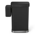 thumbnail image 5 of Simplehuman Panier à Compost en Acier Inoxydable de 4 Litres / 1,06 Gallon, Noir Mat, 5 of 5