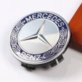 thumbnail image 4 of ShenMo Set of 4 Hub Caps Compatible with Mercedes Benz 75mm - Blue, 4 of 4