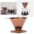 thumbnail image 2 of Colador de embudo de café Verter sobre gotero de de material acero inoxidable de de goteo Rallentare de Metal sin papel reutilizable taza cafetera Magideal Colador de embudo de café, 2 of 7