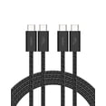 thumbnail image 1 of Cable USB C a USB C, paquete de 2 unidades de Belkin, 2 m, 60 W, para iPhone 16, color negro, 1 of 8
