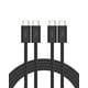 thumbnail image 1 of Cable USB C a USB C, paquete de 2 unidades de Belkin, 2 m, 60 W, para iPhone 16, color negro, 1 of 8