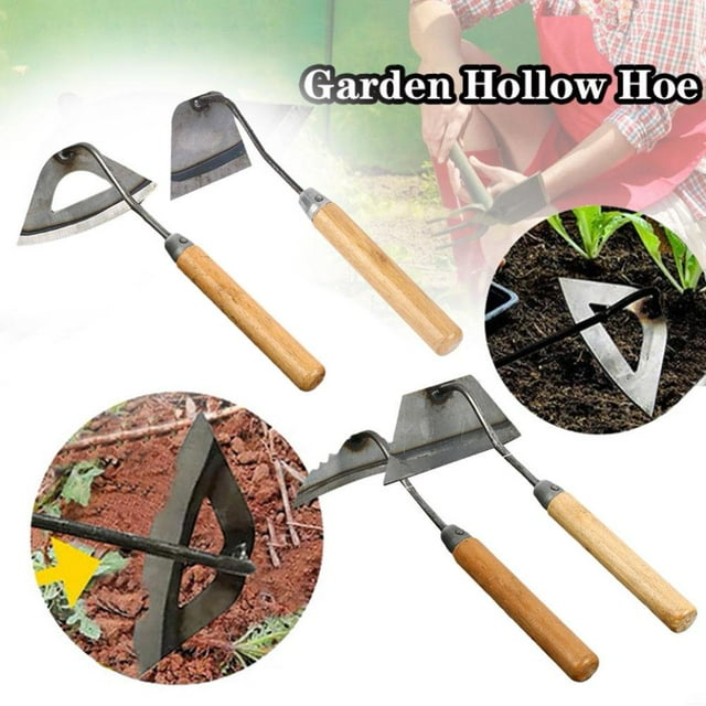 Dsseng Hollow Hoe Handheld Weeding Rake Agricultural Weeding Hoe Planting Vegetable Weeding Soil Gardening Loosening Tools