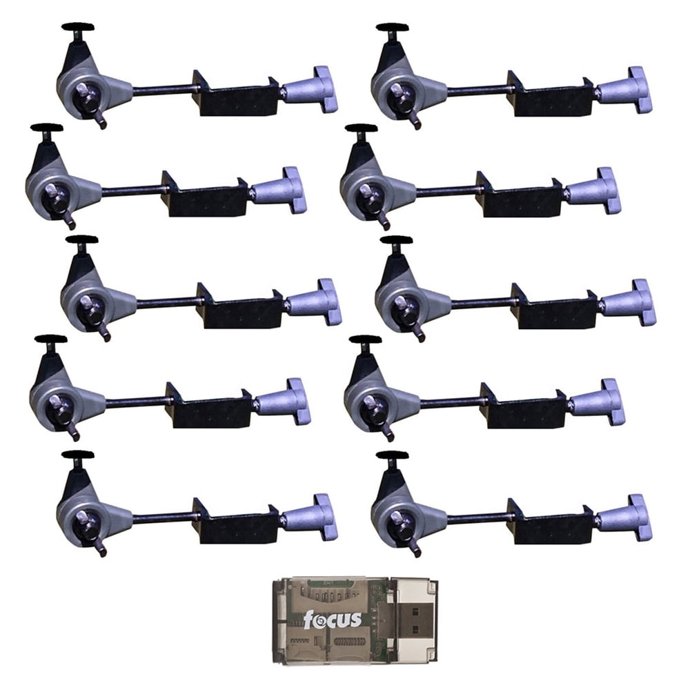 HME Products TPost Trail Camera Holder (10Pack) with Card Reader