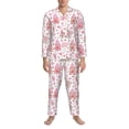 thumbnail image 3 of Cauagu gnome couple Print Men's Long-Sleeve Pajama Set,Soft Button-Front 2Pjs for Men Long Sleeve Men’s Sleepwear-Medium, 3 of 7