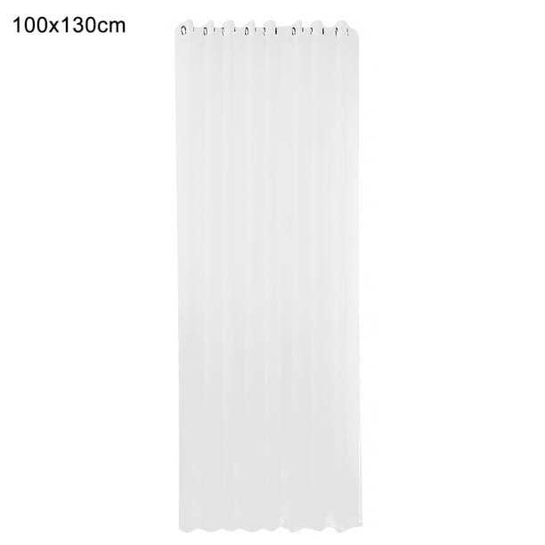 Cortina semitransparente blanca hueca, cortina de panel de gasa de ventana transpirable para dormitorio, sala de estar, 1 pieza, 100x130cm Advancent LF0159-01B