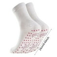 thumbnail image 6 of 1 Pair Winter Heated Socks Particle Sole Massage Promote Circulation Self-heating Socks Mid-tube High Elasticity Warm Slipper Socks, 6 of 8
