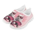 thumbnail image 2 of Psesaysky Pink Skateboard Printed Shoes with Cat for kid Girls Skin-Friendly Breathable Loafer for School Size 11-15, 2 of 7