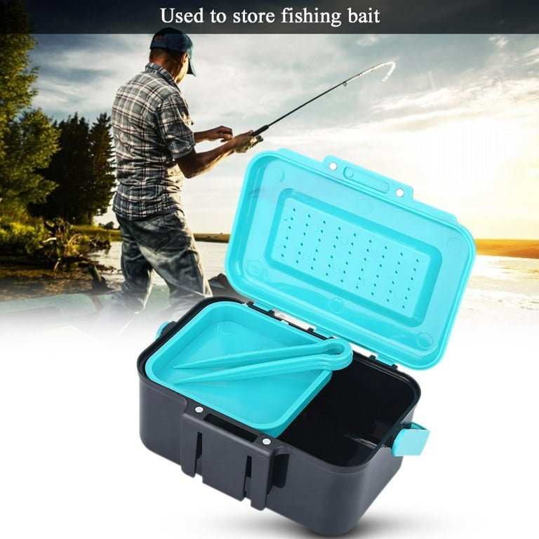  Worm Bait Holder, Portable Sturdy Plastic Fishing Bait Holder  Box Worm Earthworm Lure Storage Case with Clip : Sports & Outdoors