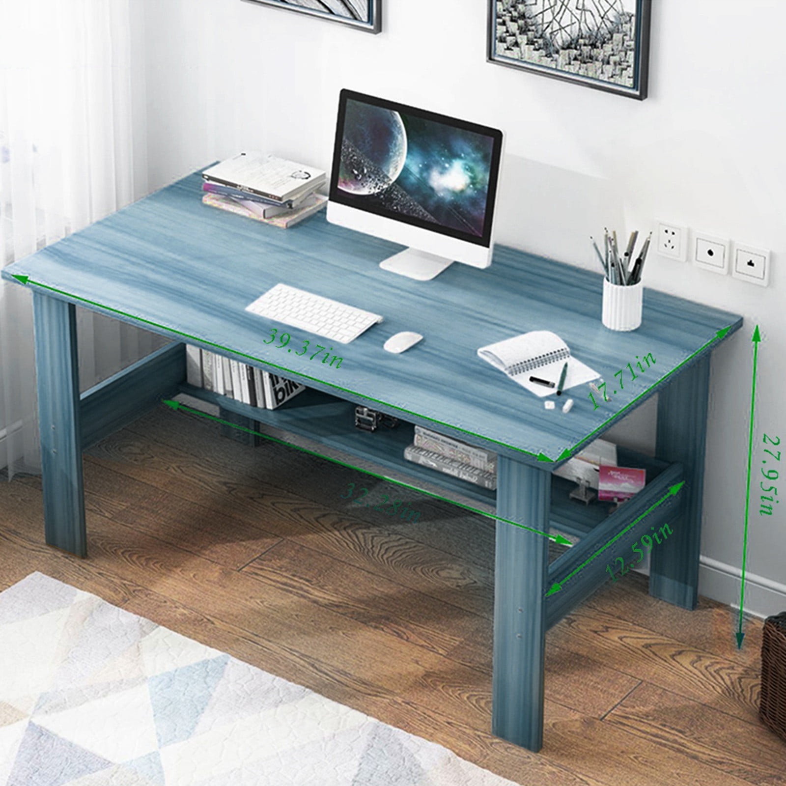 ❥Home Desktop Computer Desk Bedroom Laptop Study Table Office Desk Workstation 
