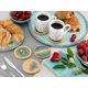 thumbnail image 3 of Round Ocean Wave Epoxy Resin and Bamboo Coaster Drink Mat - 5 Pack, 3 of 4