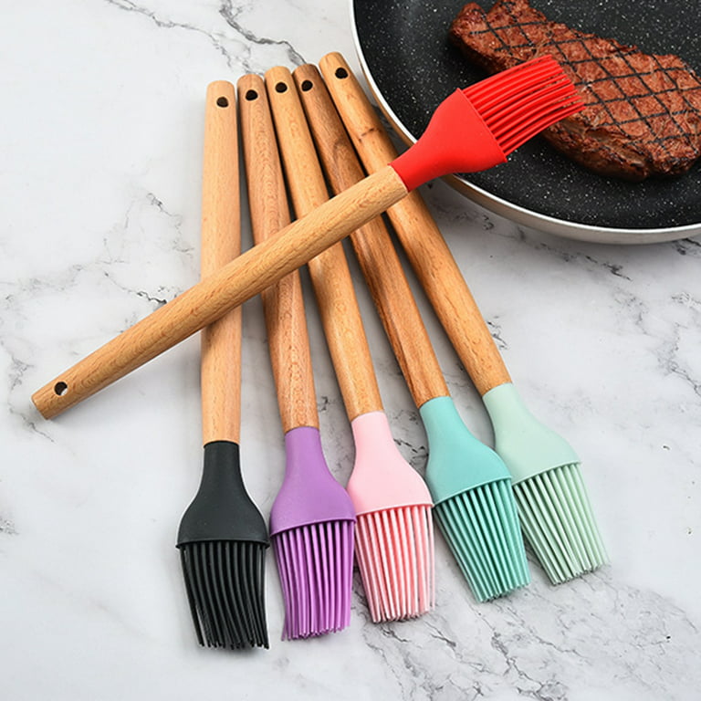 Silicone Basting & Pastry Brushes by AdeptChef, Great for BBQ Meat, Cakes &  Pastries – Heatproof, Flexible & Dishwasher Safe, EASY Clean, Food Grade