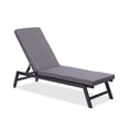 thumbnail image 5 of Unique Choice 2-pcs Set 74.4"L x 22.05"W Chaise Lounge Chair Cushion,Outdoor Indoor Patio Polyester Chair Cushion,Color Gray, 5 of 6