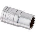 thumbnail image 1 of SK Hand Tool 43706 - Llave de vaso estándar de 12 puntos (1/4", 7 mm), color chapado en cromo, 1 of 5