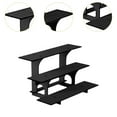 thumbnail image 6 of QSTDGVPW 3 Tier Corner Tiered Display Stand 3 Step Corner Display Rack for Tradeshows Straight black, 6 of 9