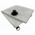 thumbnail image 2 of ITM HD-LT-WW-0505 5' ft x 5' ft White Emergency Roof Leak Diverter Tarp With Drain - Quantity of 6, 2 of 2