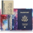 thumbnail image 2 of EpicGadget Passport Holder Travel Wallet RFID Blocking Case Cover - Minimalist Premium PU Leather Passport Wallet Holder, Passport, ID, Card and Boarding Pass Holder Travel Organizer (Twilight Galaxy), 2 of 6
