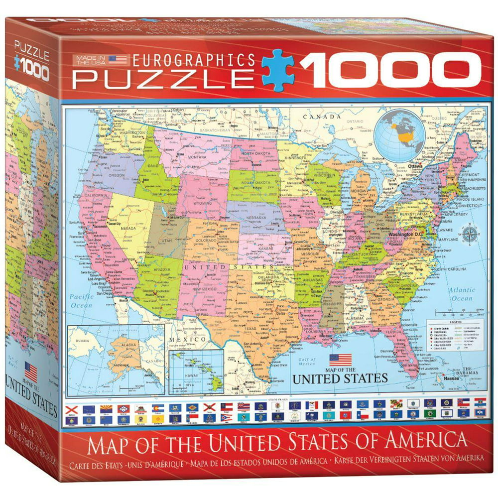 Top 100+ Images puzzle of the united states of america Completed