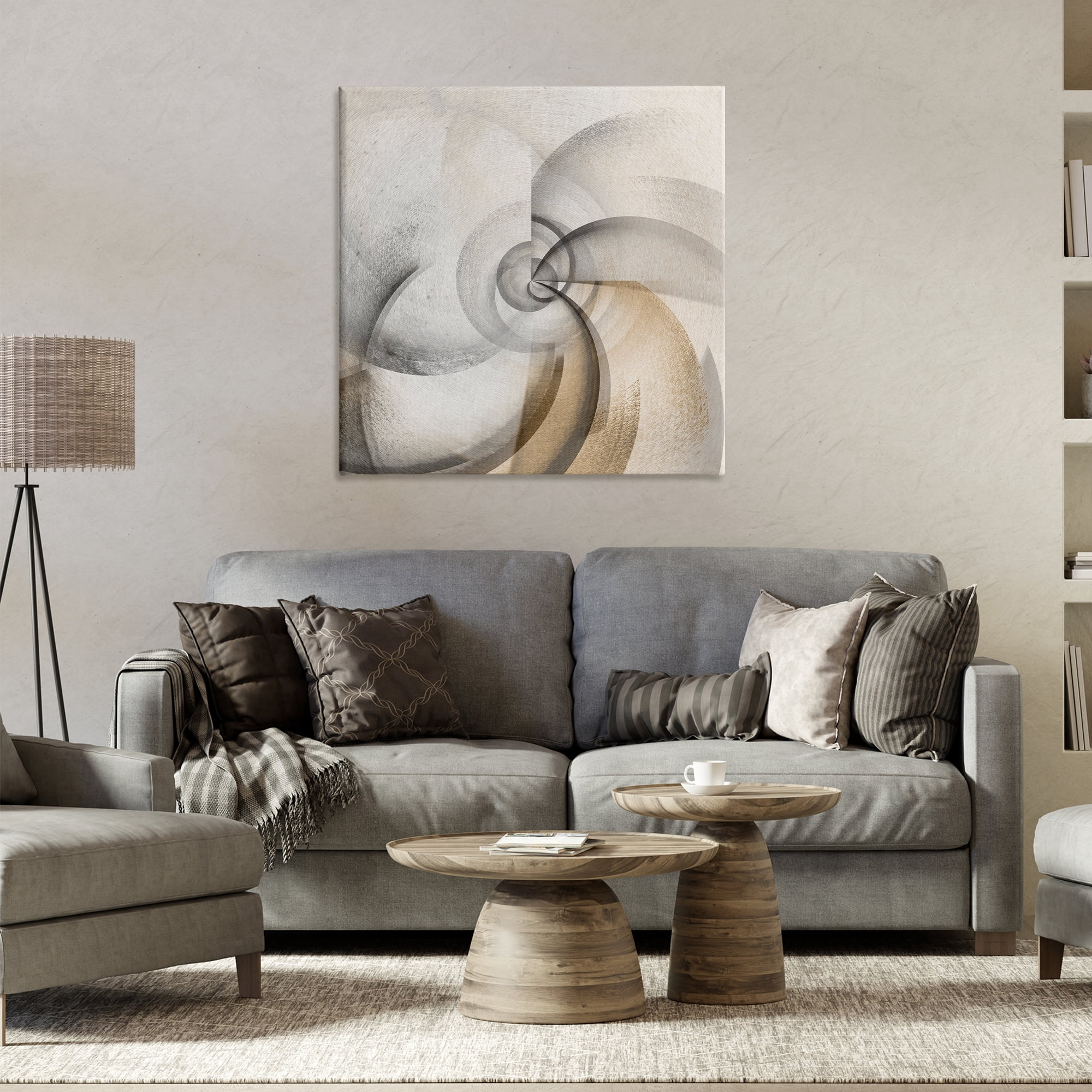 Stupell Industries Spinning Vortex Abstract Abstract Painting Wrapped Canvas Art Print Wall Art, 30 x 30