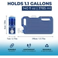 1.1 Gallon Refrigerator Water Dispensers Bottle with Faucet, Spigot