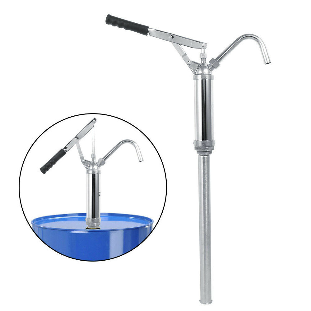 Lever Action Hand Barrel Drum Pump Water Petrol Oil Thinner Fuel Rotary