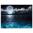 thumbnail image 2 of Design Art - Romantic Full Moon Over Sea, 2 of 3