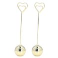 thumbnail image 1 of soportes para números de mesa, diseño único, ampliamente utilizado, firme, estable, duradero, soporte de tarjeta de Metal para fiesta, boda, dorado, 1 of 5