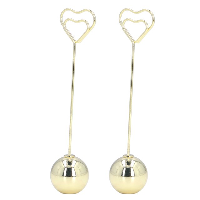 soportes para números de mesa, diseño único, ampliamente utilizado, firme, estable, duradero, soporte de tarjeta de Metal para fiesta, boda, dorado
