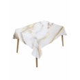 thumbnail image 2 of Modern White Gold Tablecloth Rectangle Table Cloth 60x102, Waterproof Outdoor Table Cloth Covers Decorative Table Protector, Abstract Marble Geometric Washable Table Cover for Kitchen Dinning Party, 2 of 8