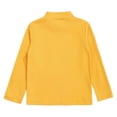 thumbnail image 4 of Alvivi Toddler Girls Boys Fleece Baselayer Thermal Shirt Tee Long Sleeve T-Shirts Undershirt Tops Yellow 11-12, 4 of 7