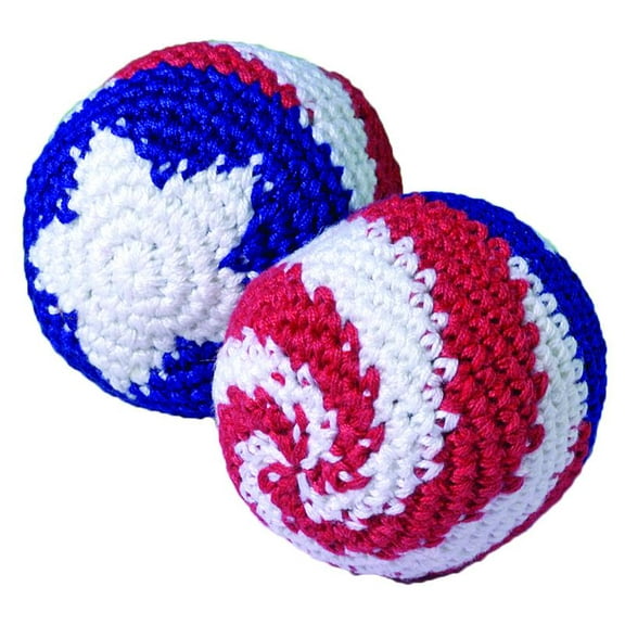 Patriotic Kickball Hacky Sack 2 in Party Favors, Red White Blue, 12 Pack