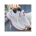 thumbnail image 5 of Frontwalk Womens Casual Shoes Knit Upper Flats Mesh Sneakers Workout Comfortable Sock Sneaker Women Slip On Walking Shoe Grey 5.5, 5 of 5