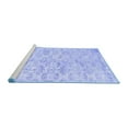 thumbnail image 2 of Ahgly Company Machine Washable Indoor Square Persian Blue Traditional Area Rugs, 3' Square, 2 of 4