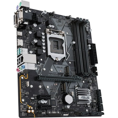 ASUS PRIME B360M-A (300 Series) Intel LGA-1151 mATX Motherboard with Aura Sync RGB header, DDR4 2666MHz, M.2 support, HDMI, Intel Optane memory ready, SATA 6Gbps and USB 3.1 Gen 2