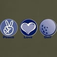 thumbnail image 3 of CafePress - Peace Love Golf Dark T Shirt - Men's Classic Graphic Cotton T-Shirt, 3 of 4
