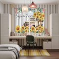 thumbnail image 6 of Curtains 84 Inches Long 2 Panels, Sunflowers Trucks Grommets Window Treatment Curtain, Spring Farmhouse Eucalyptus Gray Wooden Thermal Curtains Drapes for Living Room/Bathroom, 6 of 9