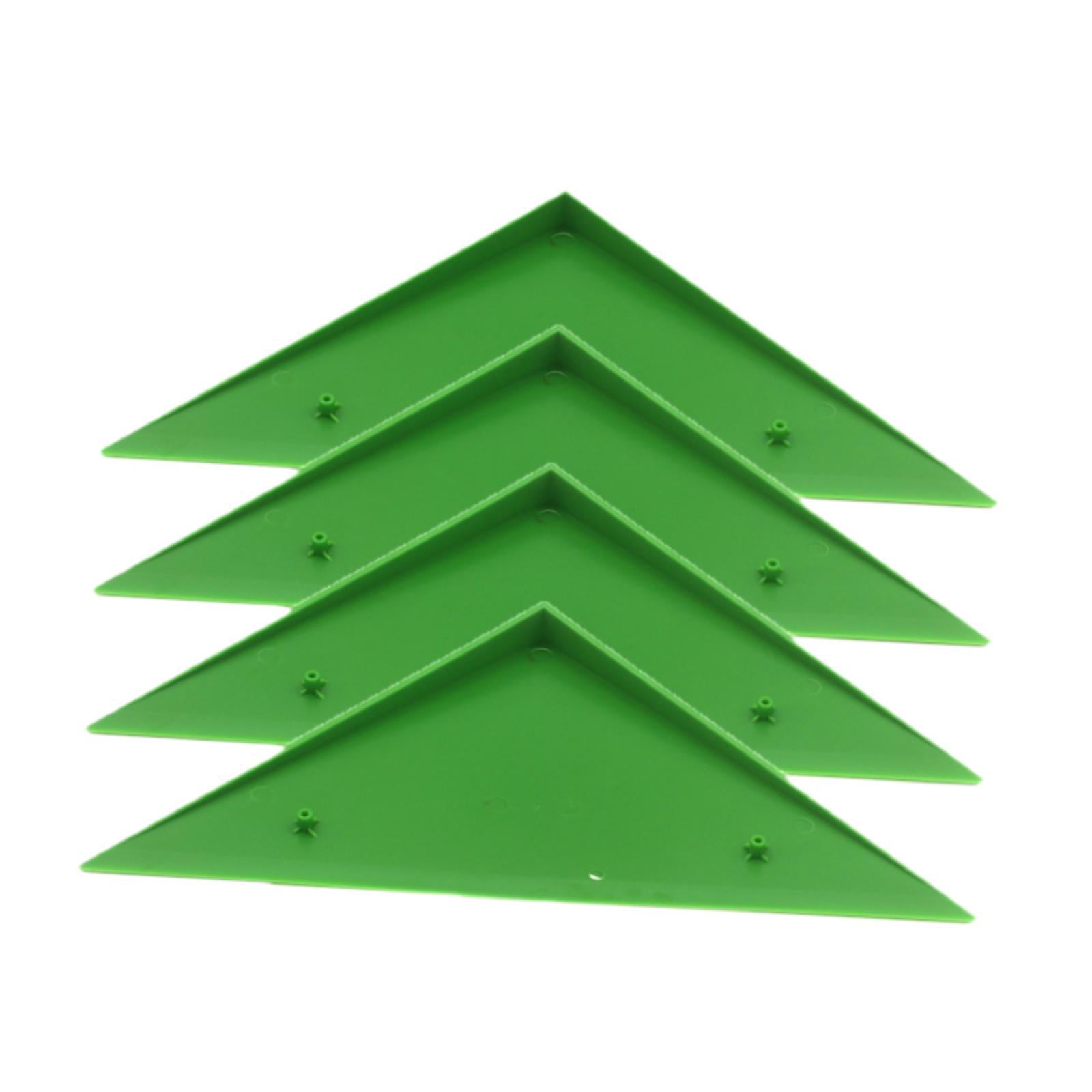 Dualoai 4 Pieces Foosball Table Corner Ramps for Most Tables Sturdy Corner Protector green