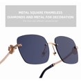 thumbnail image 4 of US Exclusive DG-98308 Rimless Sunglasses – Ultra-Thin Unisex UV400 Polarized Lenses, Lightweight Metal Frame for Driving & Fashion, 4 of 9