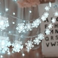 thumbnail image 5 of WILLED Christmas Lights, Snowflake String Lights Battery Operated Waterproof, LED Fairy Lights for Xmas Garden Patio Bedroom Party Decor Christmas Decorations, 5 Pack, 5 of 6