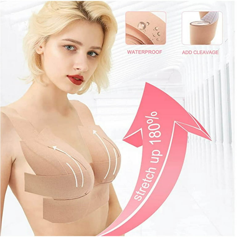 Boob Tape Sets Breast Lift Tape and 5 Pair Petals Nipple Cover Reusable  Adhesive Bra for Women 
