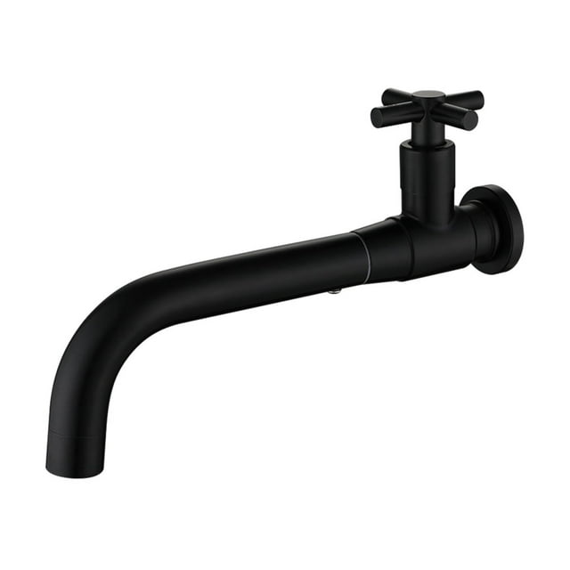 kurtrusly Bassin d'Installation Facile Ajustement Universel Durable Compact Simple Froid Mural Évier 02 Noir 1ensemble